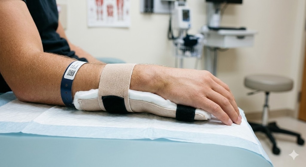Broken wrist or arm from a slip and fall